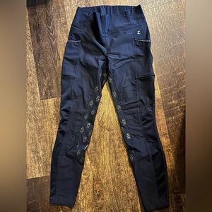 Horze Navy Bling Riding Tights - Small/28